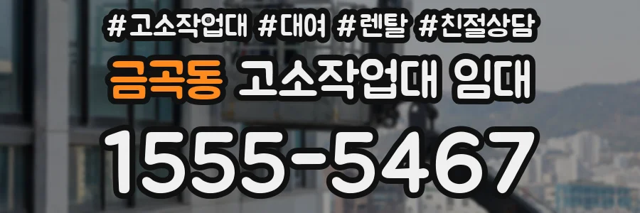 금곡동 고소작업대 임대