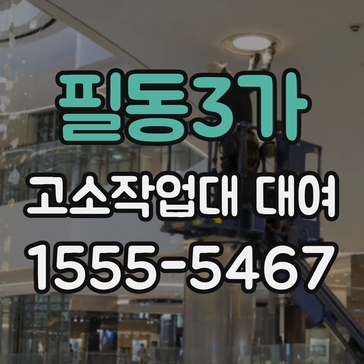 필동3가 고소작업대 대여