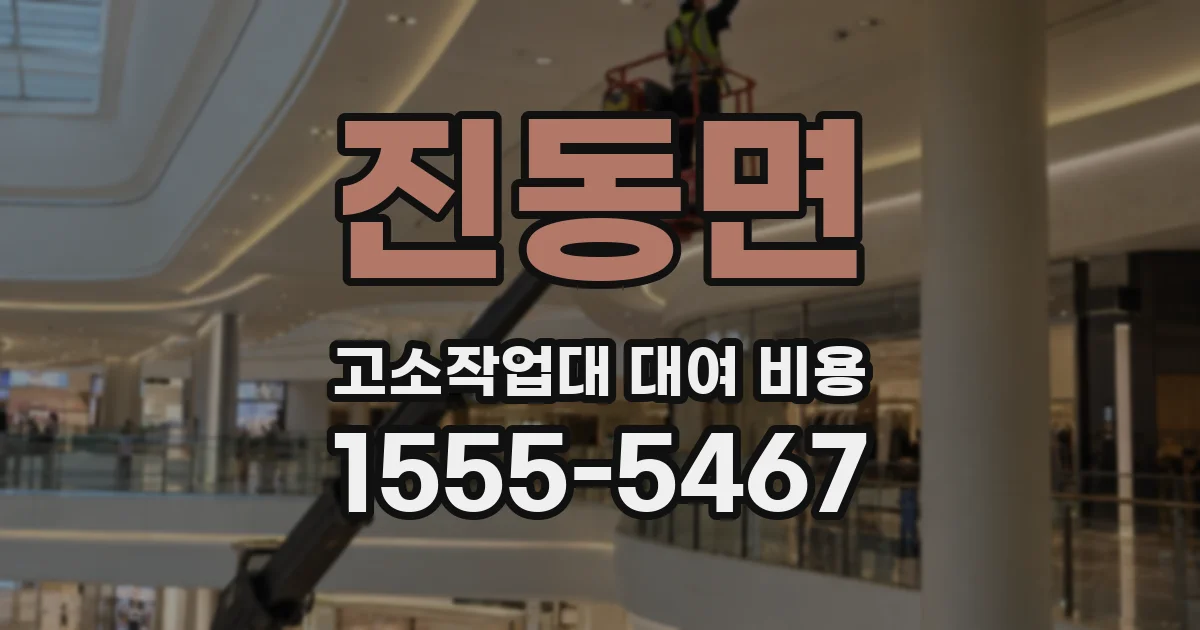 진동면 고소작업대 대여 비용