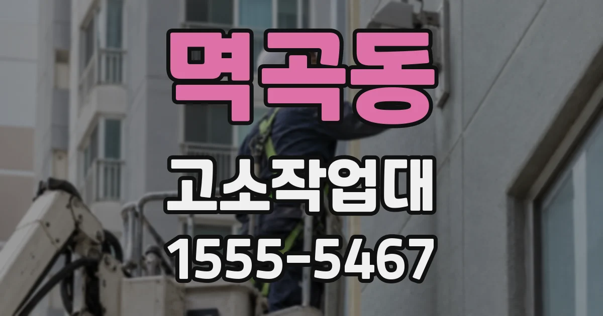 멱곡동 고소작업대