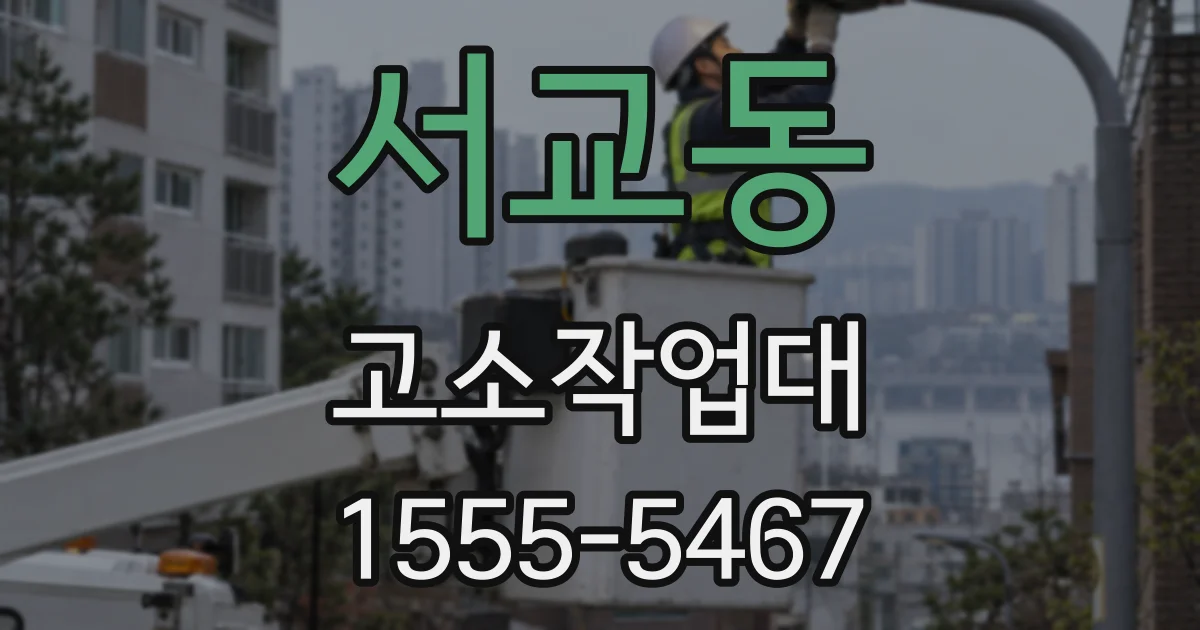 서교동 고소작업대