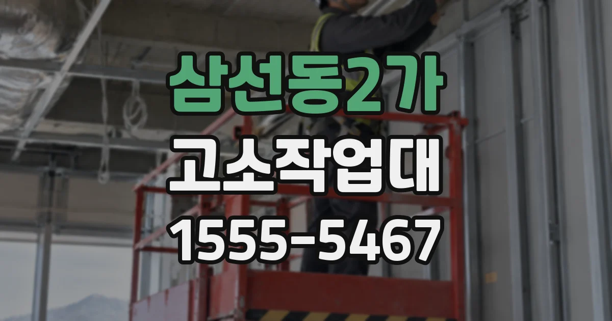 삼선동2가 고소작업대