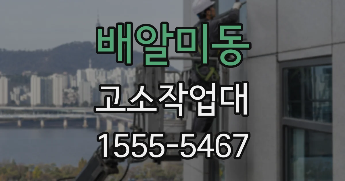 배알미동 고소작업대
