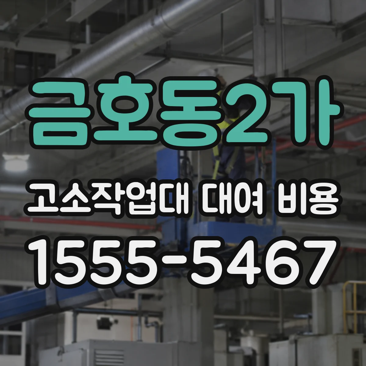 금호동2가 고소작업대 대여 비용