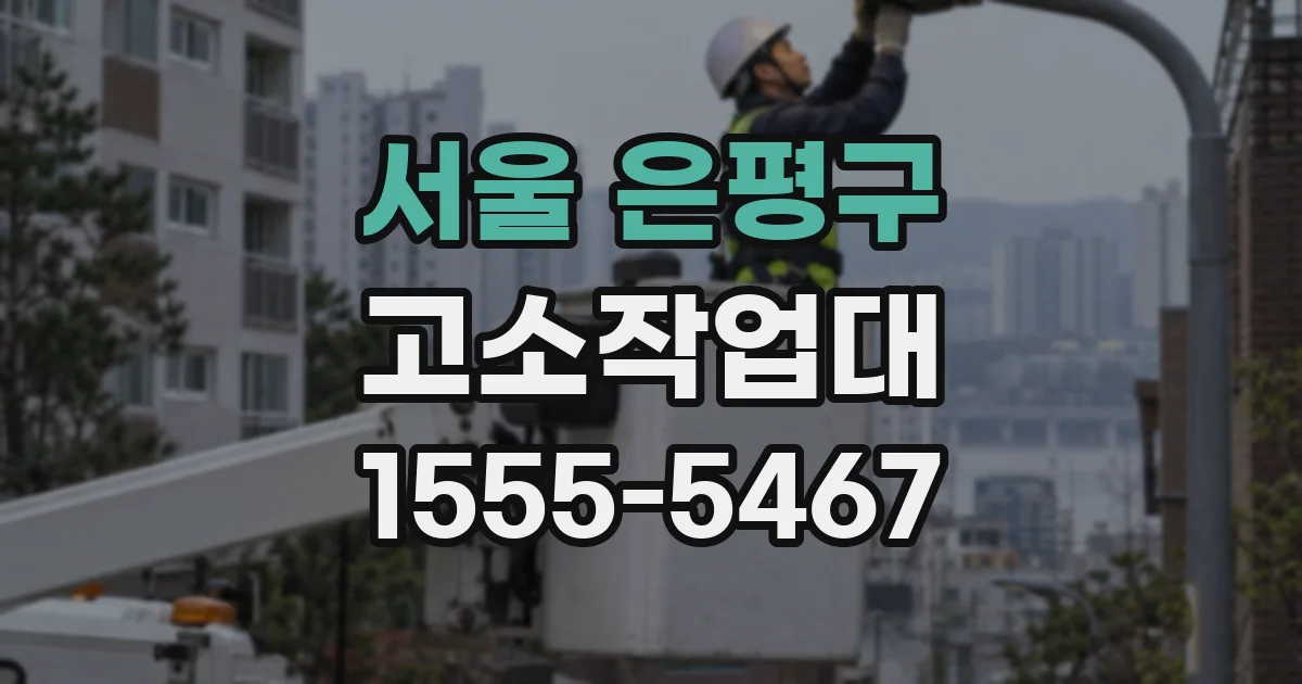 서울 은평구 고소작업대