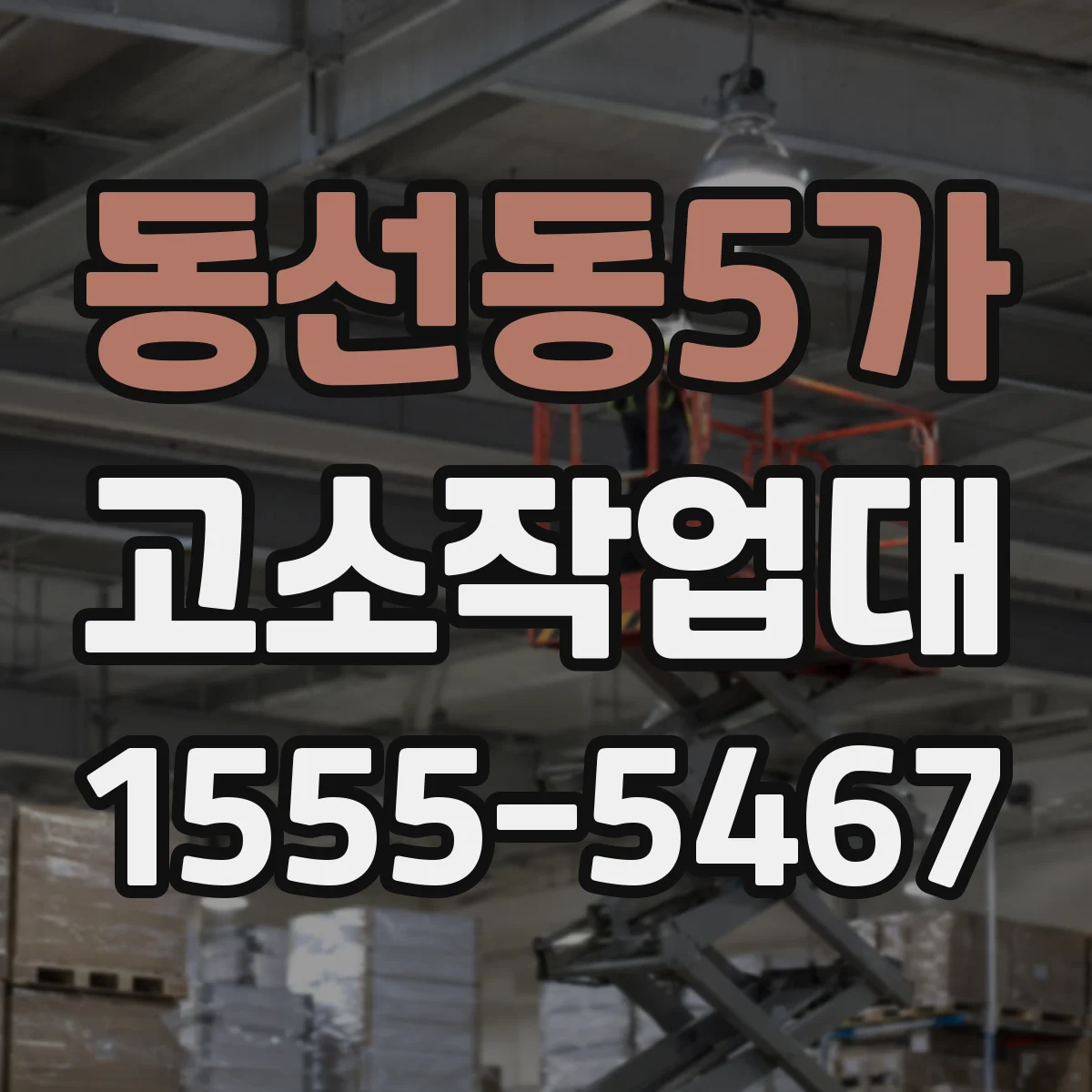 동선동5가 고소작업대