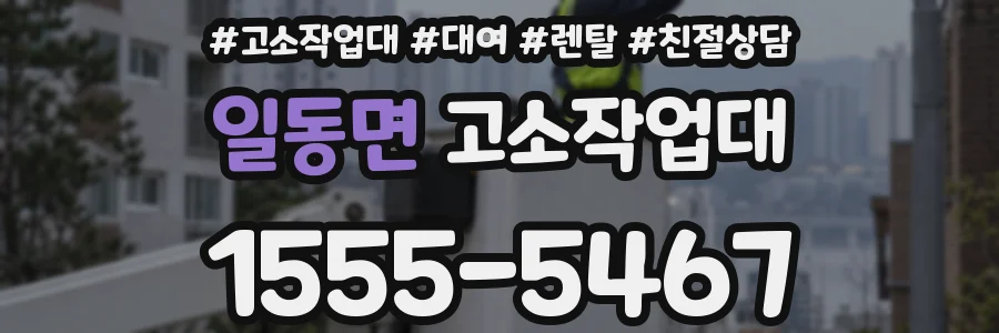 일동면 고소작업대