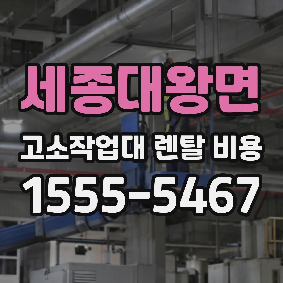 세종대왕면 고소작업대 렌탈 비용