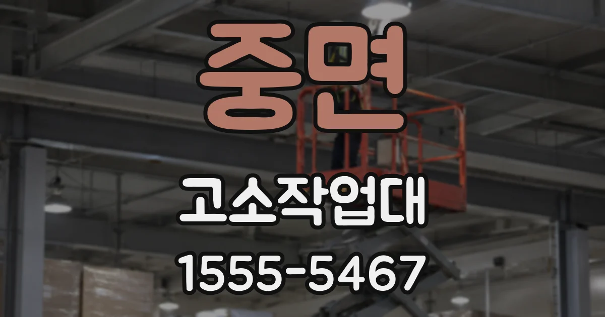 중면 고소작업대