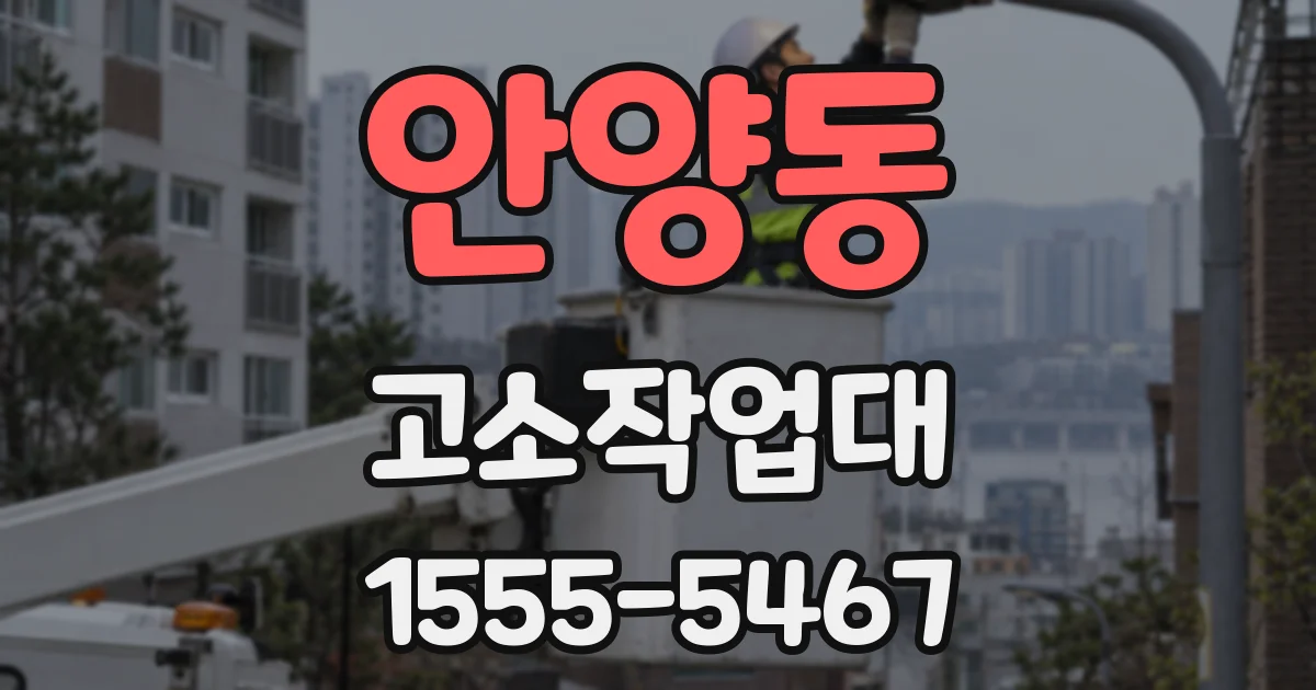 안양동 고소작업대