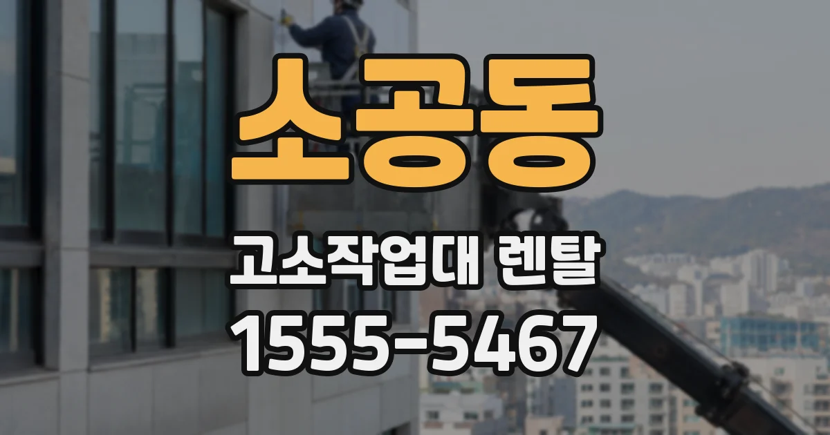 소공동 고소작업대 렌탈