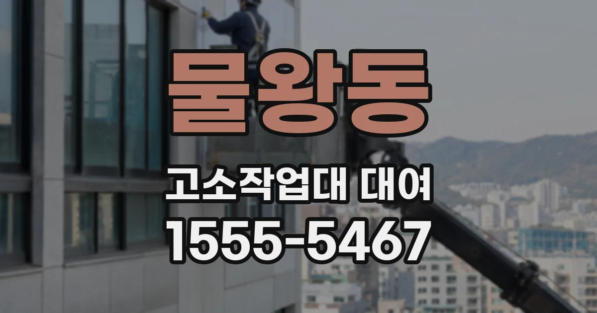 물왕동 고소작업대 대여