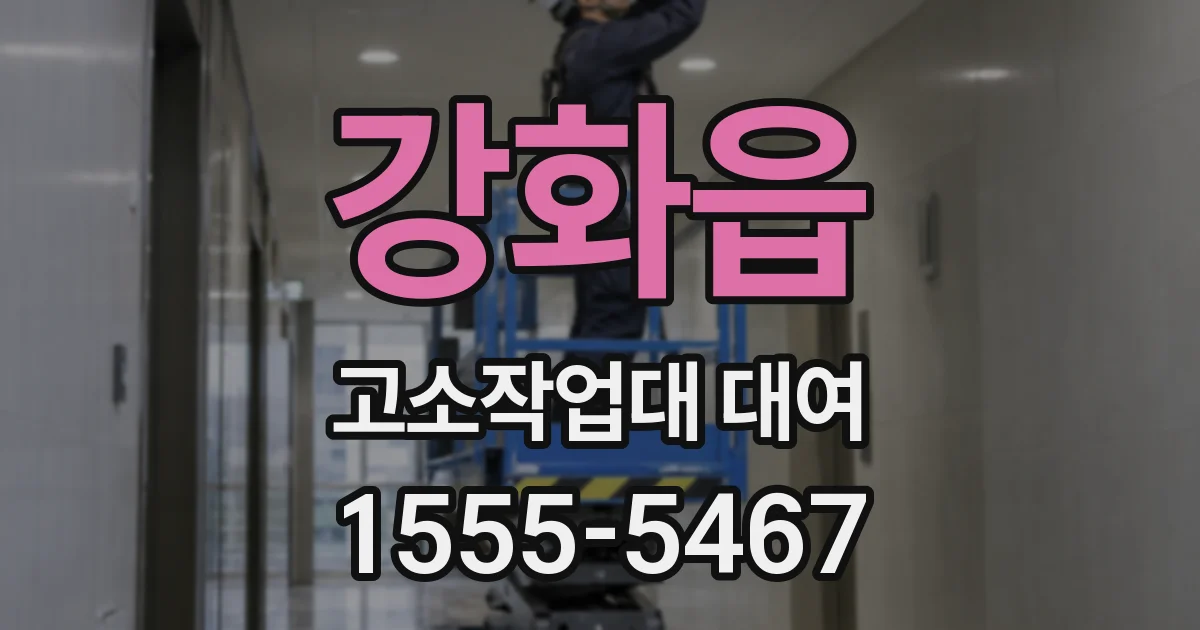 강화읍 고소작업대 대여