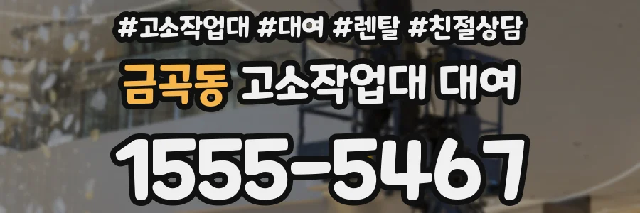 금곡동 고소작업대 대여