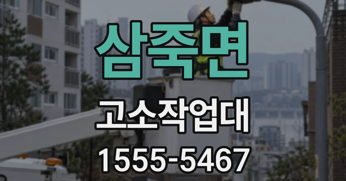삼죽면 고소작업대