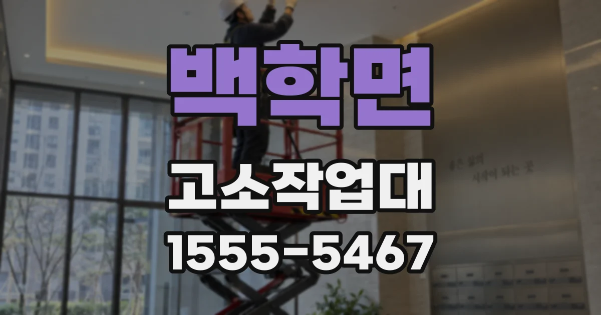 백학면 고소작업대