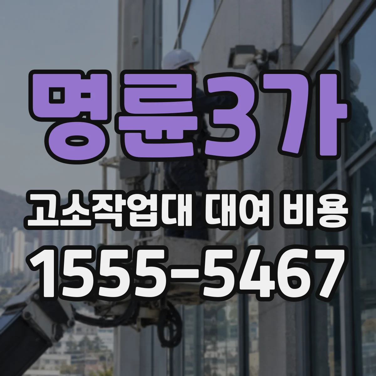 명륜3가 고소작업대 대여 비용