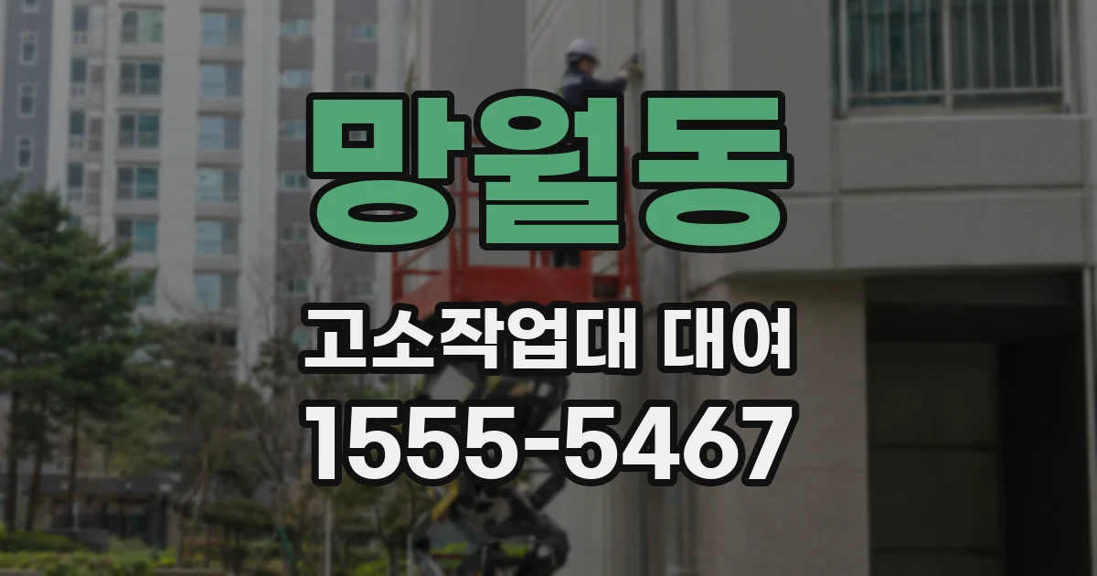 망월동 고소작업대 대여