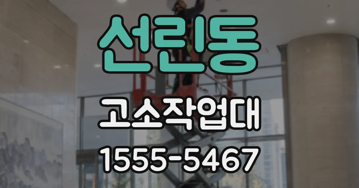선린동 고소작업대