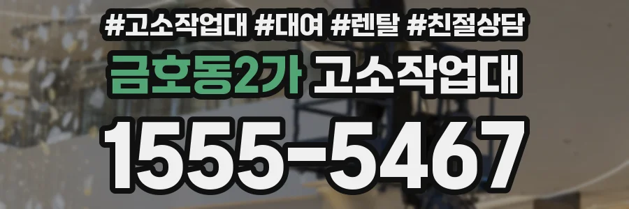 금호동2가 고소작업대