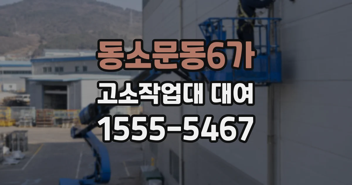 동소문동6가 고소작업대 대여