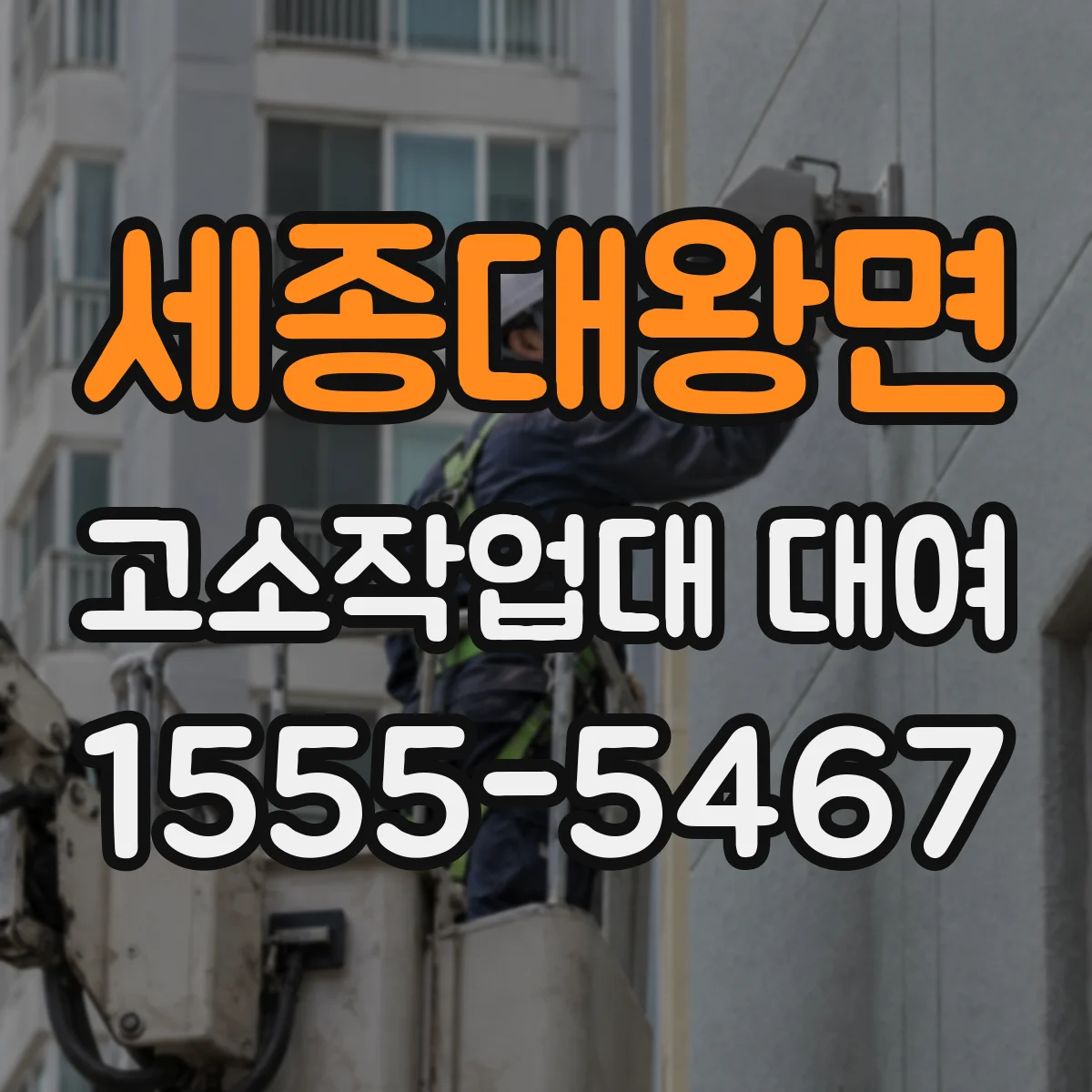 세종대왕면 고소작업대 대여