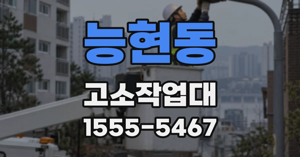 능현동 고소작업대