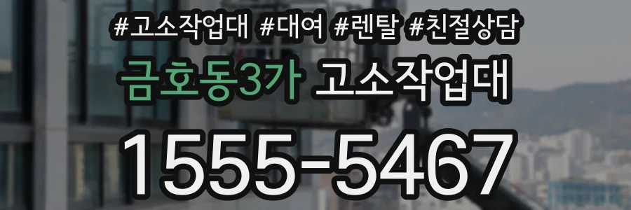 금호동3가 고소작업대