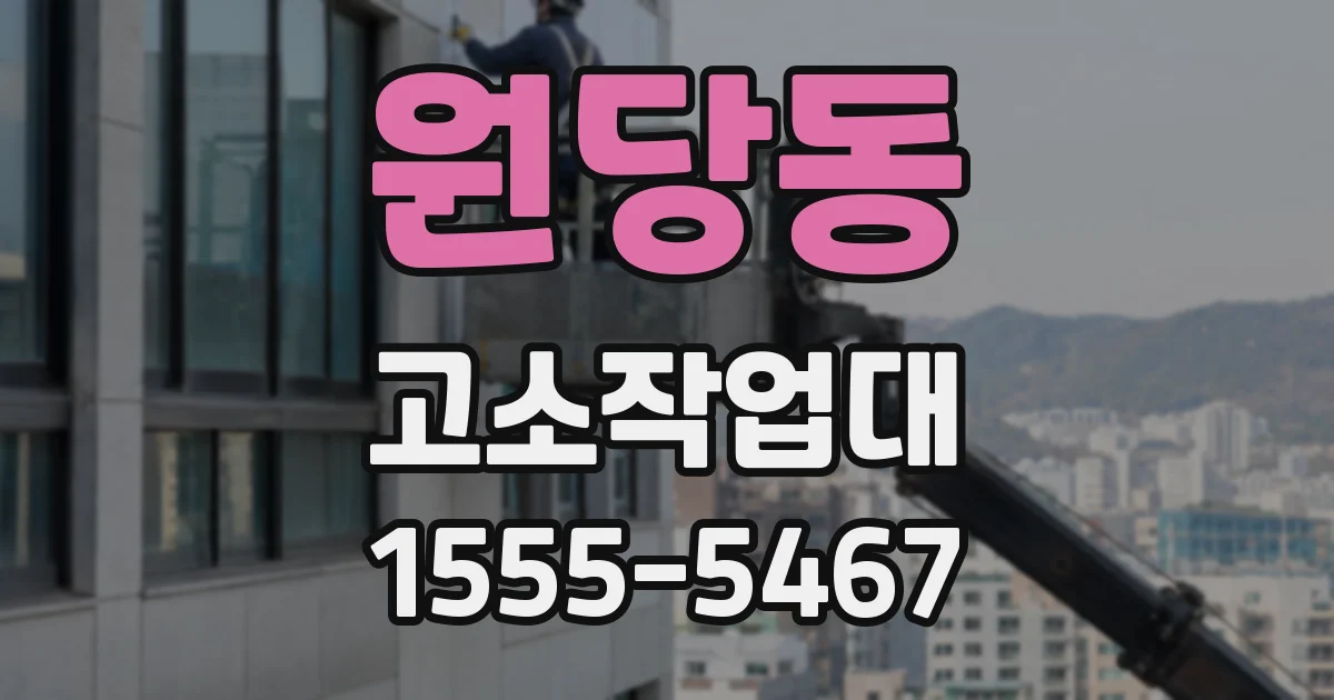 원당동 고소작업대