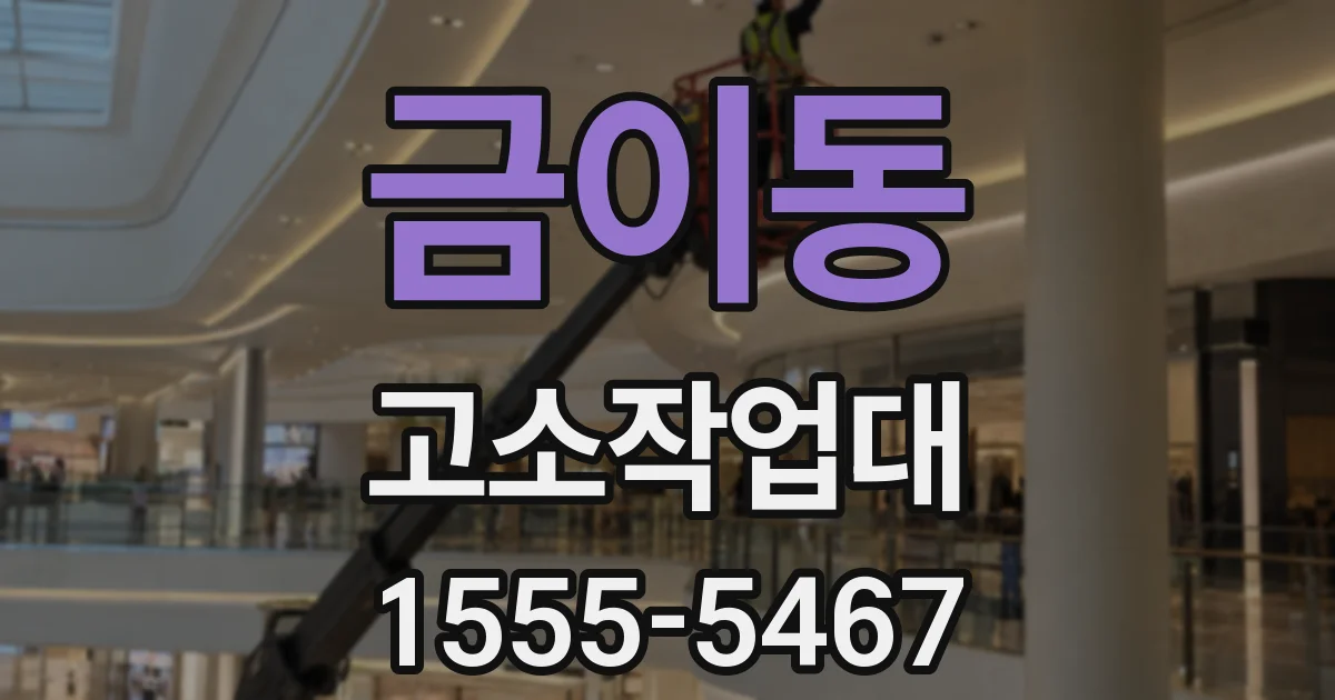 금이동 고소작업대