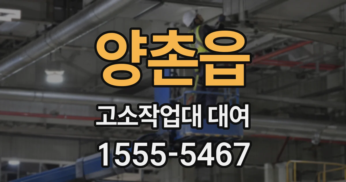 양촌읍 고소작업대 대여
