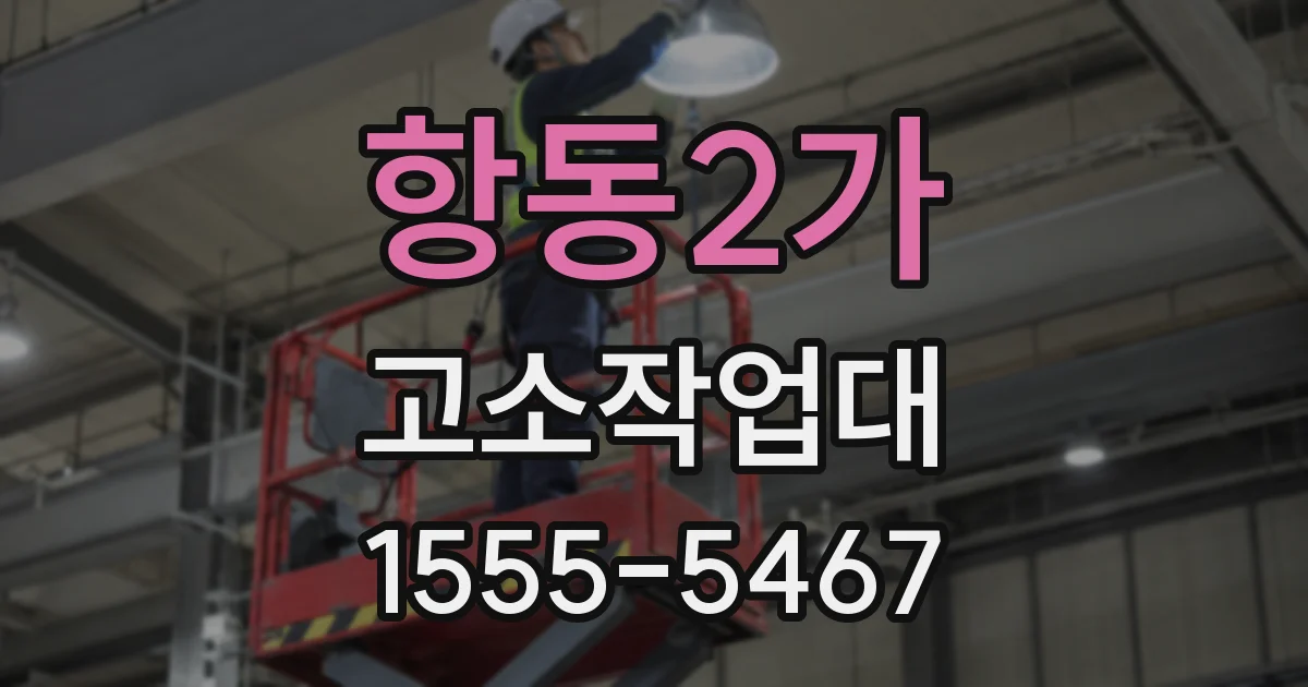 항동2가 고소작업대