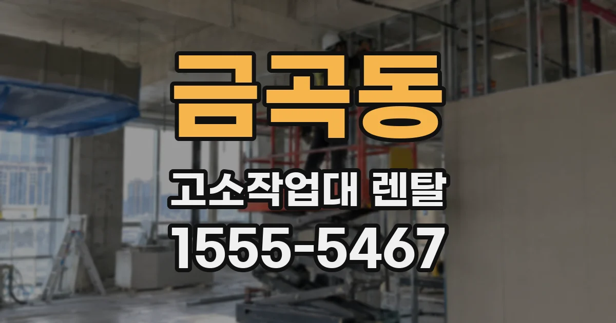 금곡동 고소작업대 렌탈