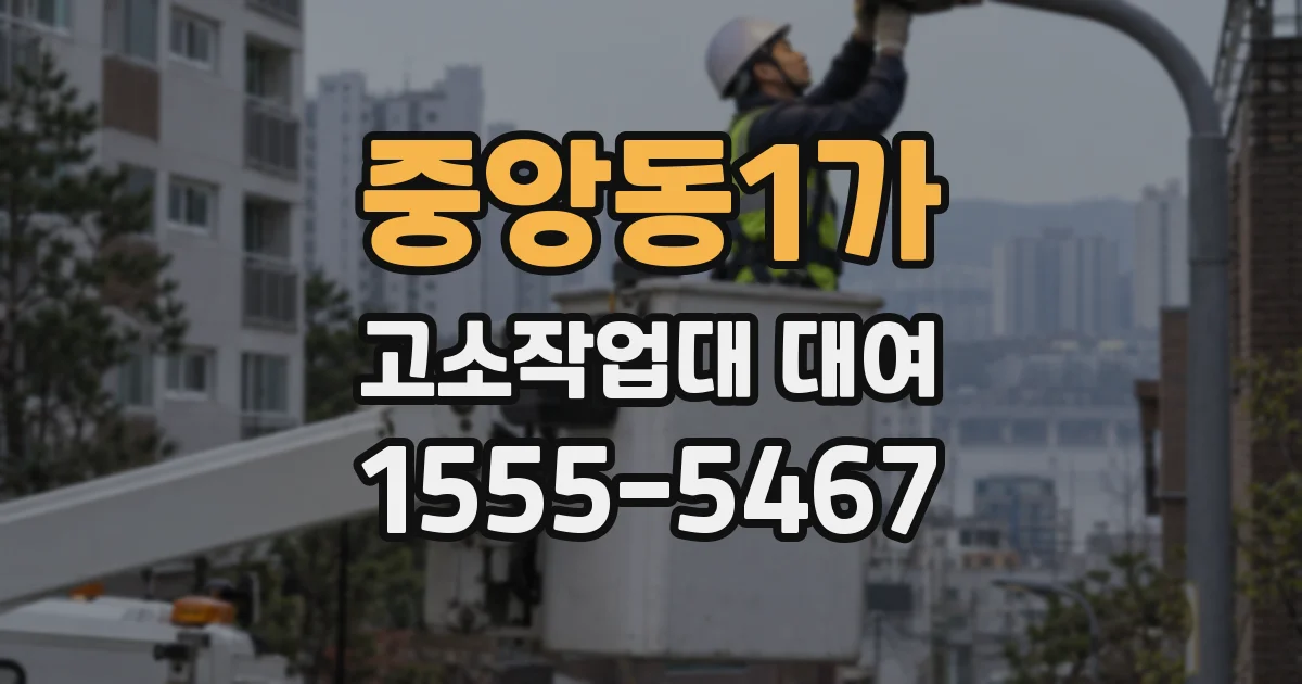 중앙동1가 고소작업대 대여