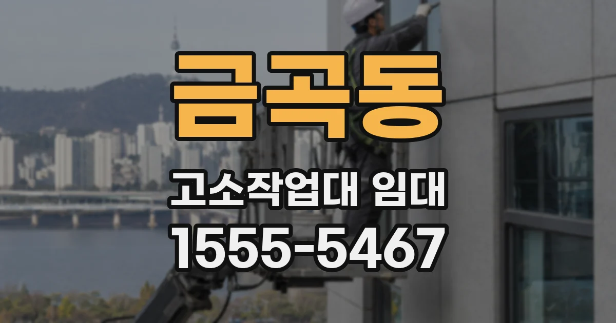 금곡동 고소작업대 임대
