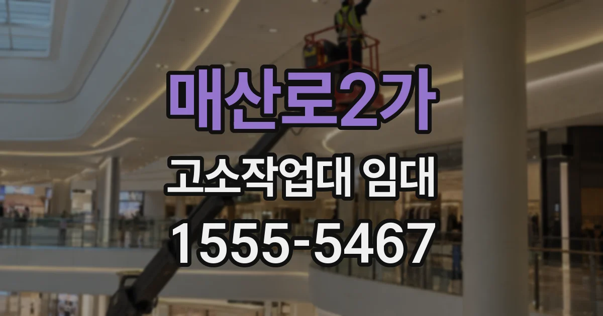 매산로2가 고소작업대 임대