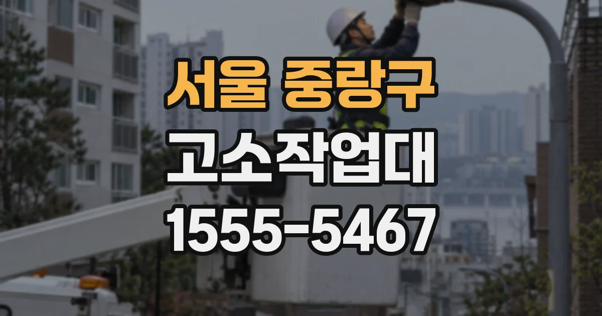 서울 중랑구 고소작업대