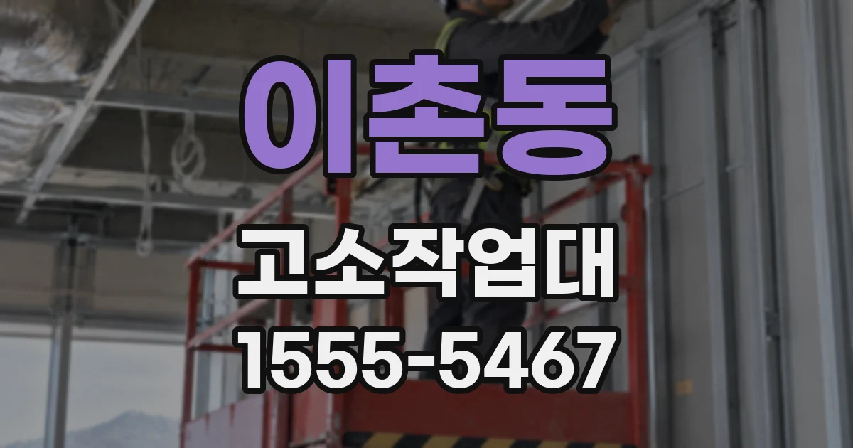 이촌동 고소작업대