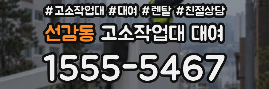 선감동 고소작업대 대여