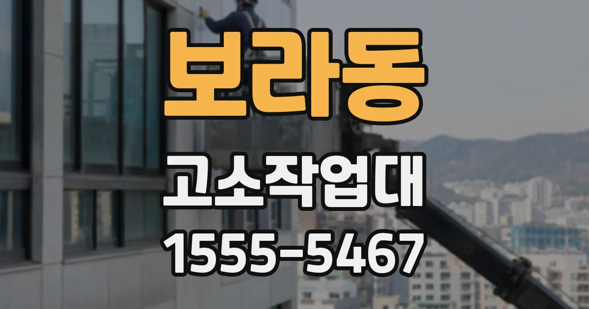 보라동 고소작업대