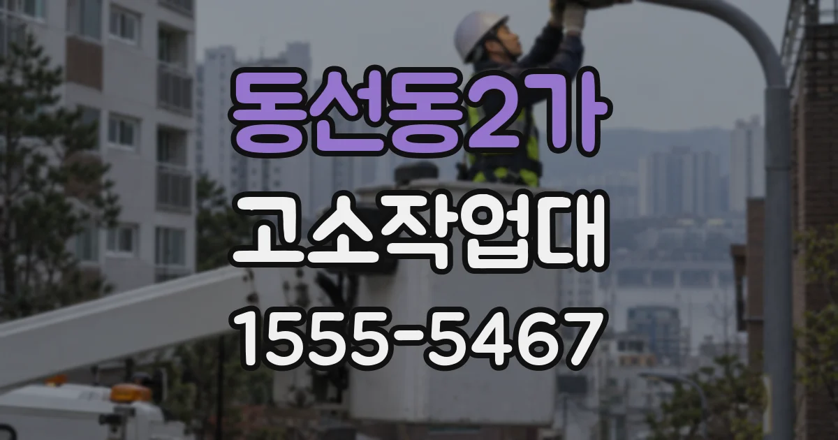 동선동2가 고소작업대