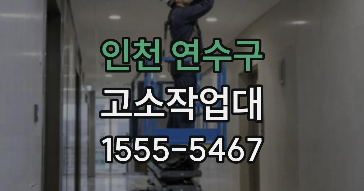 인천 연수구 고소작업대
