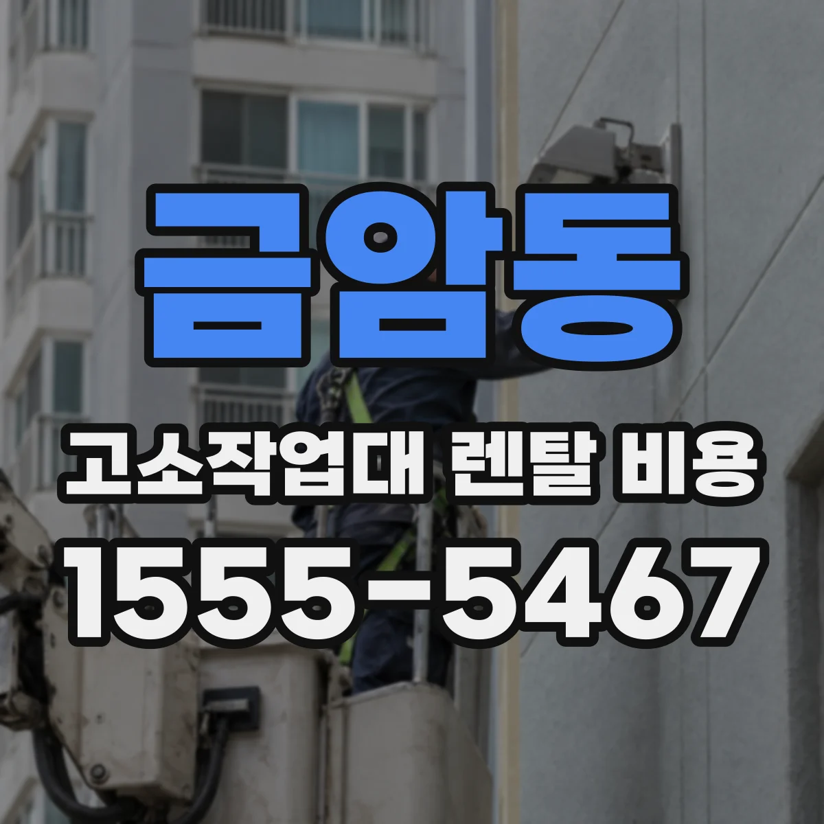 금암동 고소작업대 렌탈 비용