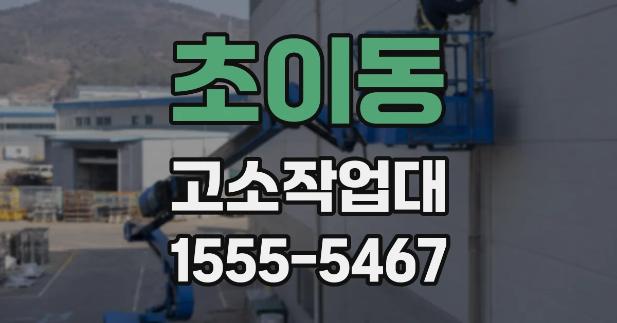초이동 고소작업대