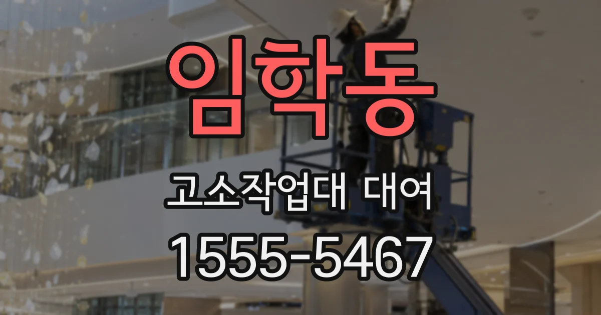 임학동 고소작업대 대여