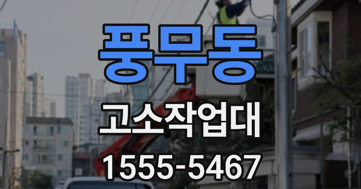 풍무동 고소작업대