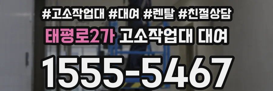 태평로2가 고소작업대 대여