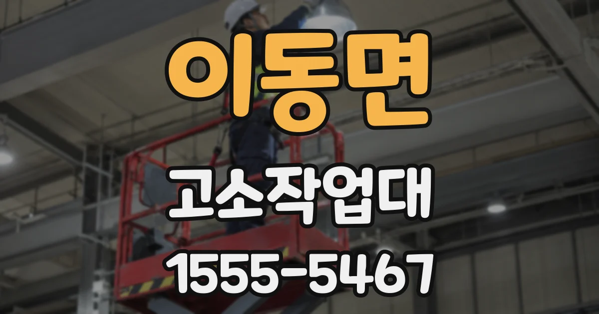 이동면 고소작업대