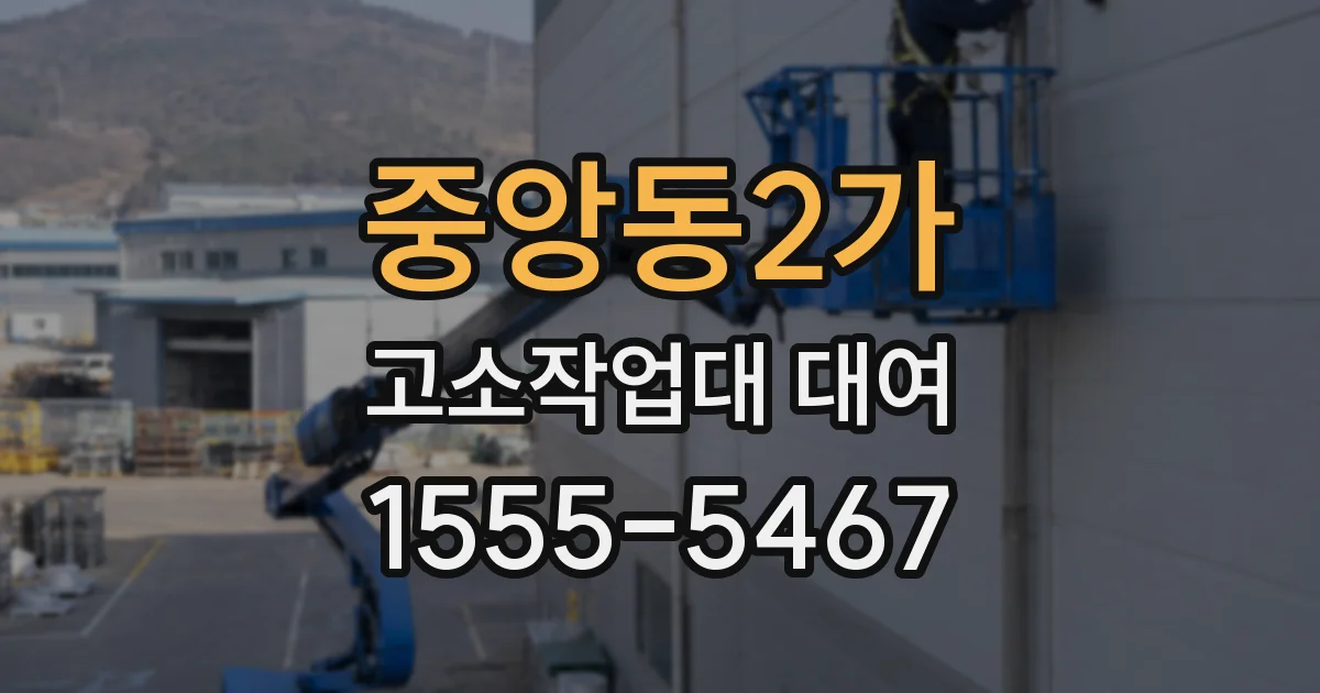 중앙동2가 고소작업대 대여