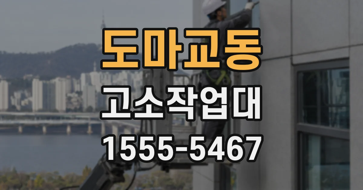 도마교동 고소작업대